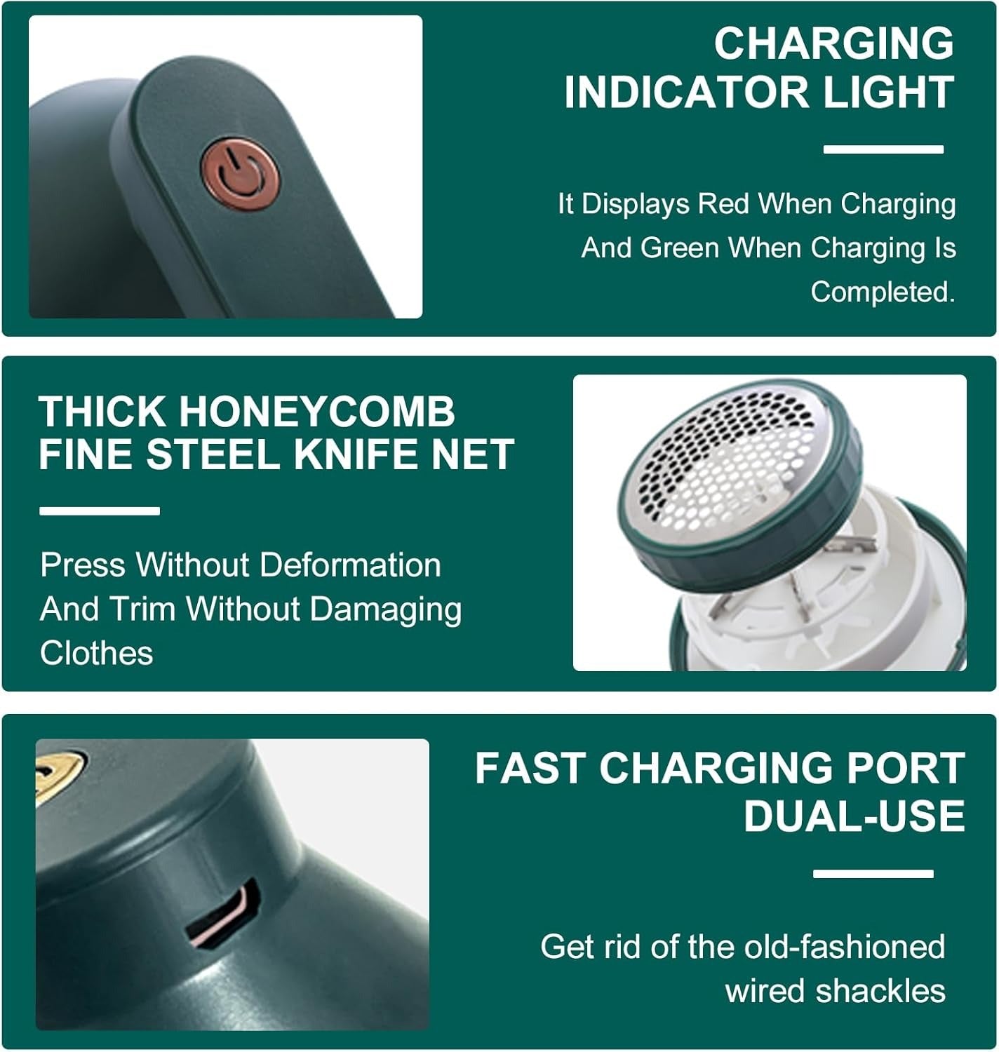 Electric Lint Remover Rechargeable, Portable Lint Remover, Pill Fuzz Remover, Fabric Shaver with Effective Shaver