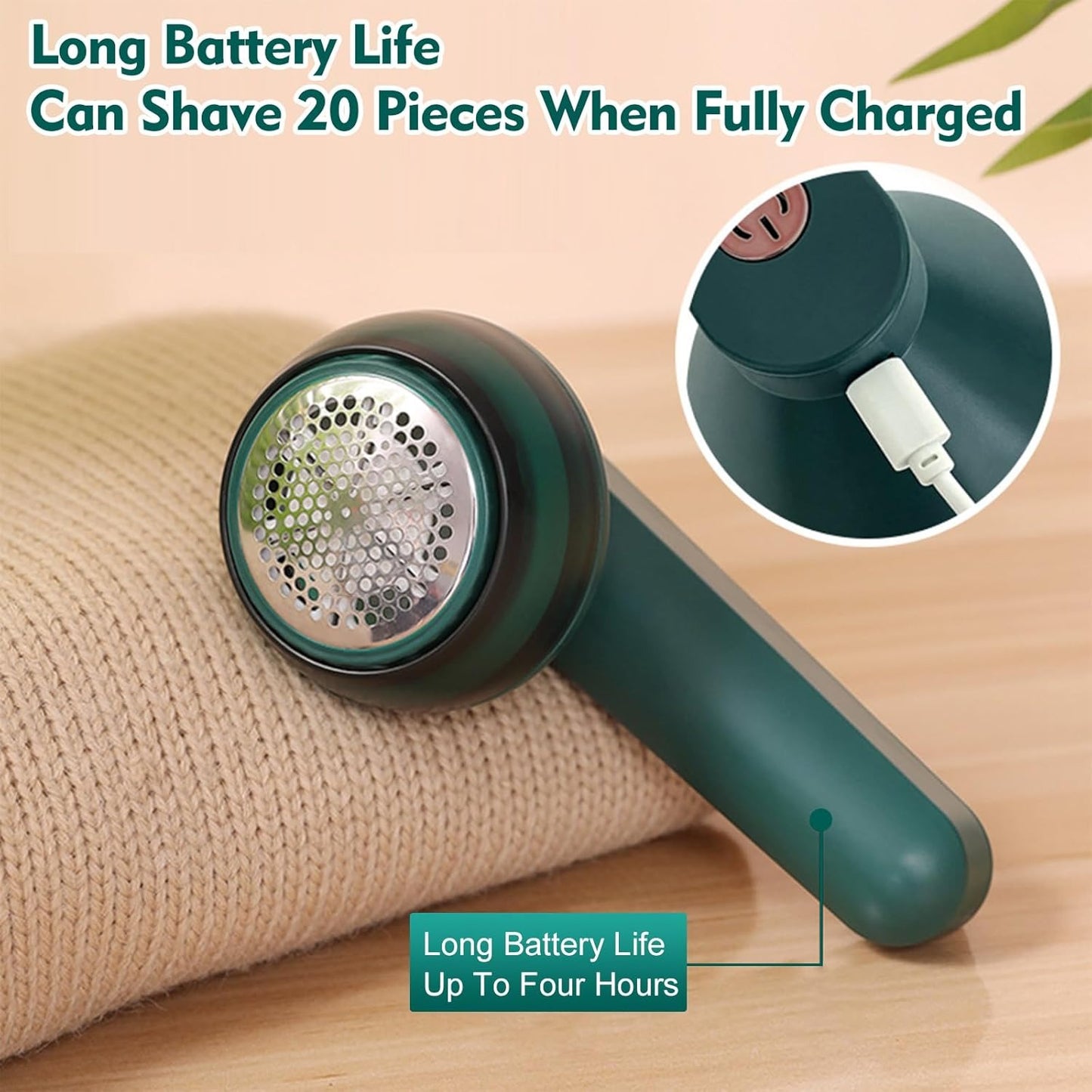 Electric Lint Remover Rechargeable, Portable Lint Remover, Pill Fuzz Remover, Fabric Shaver with Effective Shaver